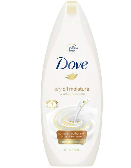 Dove Dry Oil Moisture Body Wash (22 oz, 4 Pack)