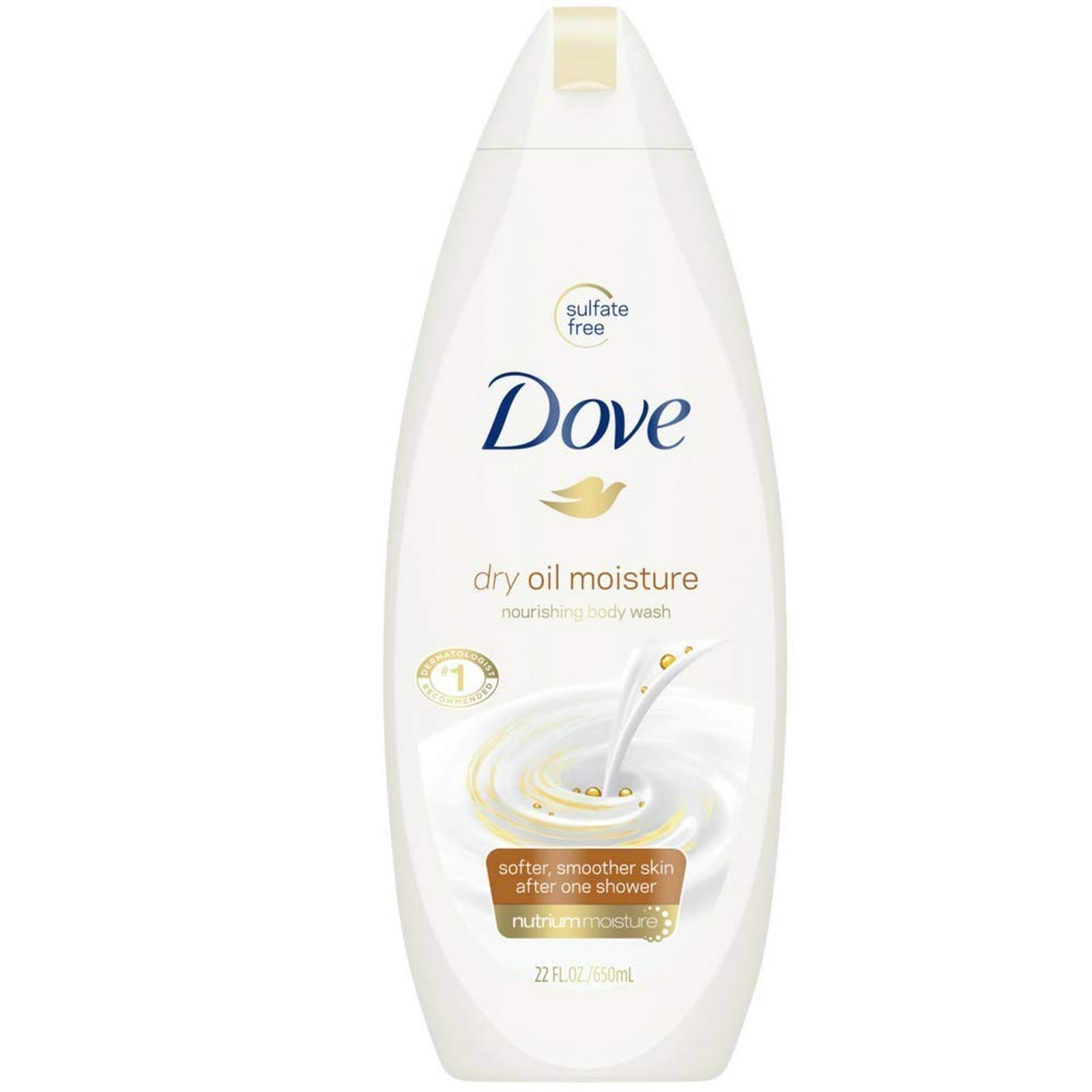 Dove Dry Oil Moisture Body Wash (22 oz, 4 Pack)