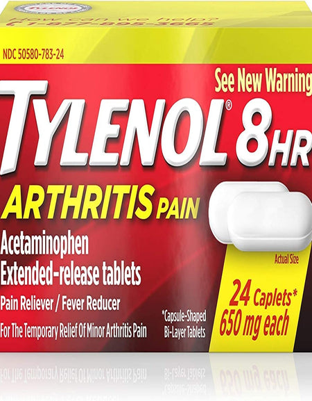 Tylenol 8 Hour Arthritis Caplets (650 mg, 24 Count, 2 Pack)