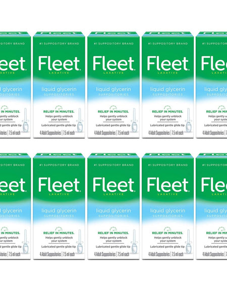 Fleet Liquid Glycerin Suppositories (4 Count, 10 Pack)