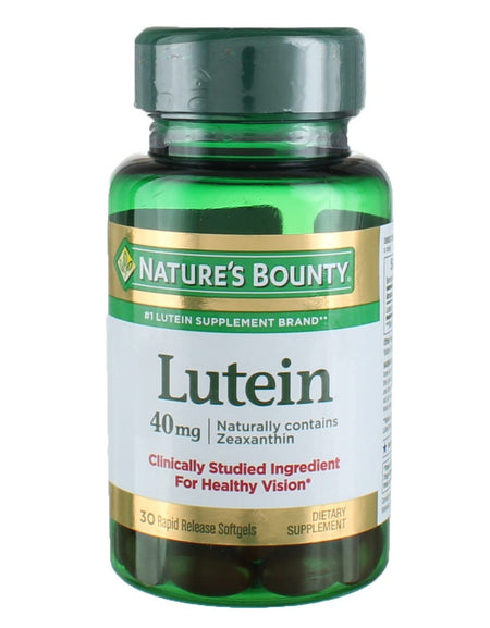 Nature's Bounty Lutein Softgels (40 mg, 30 Count)