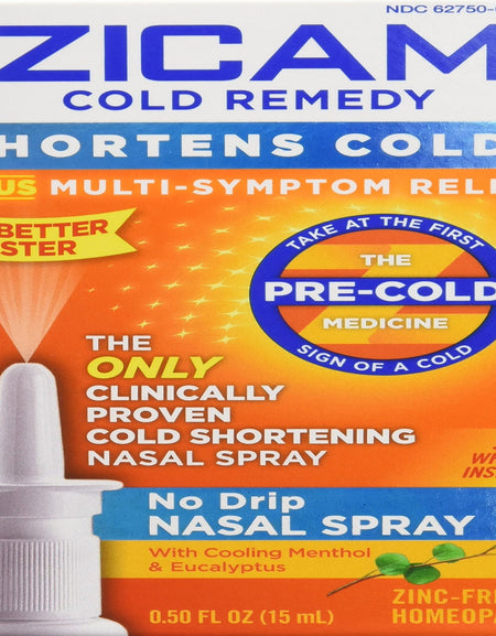 Zicam Cold Remedy Nasal Spray (0.5 oz, 2 Pack)