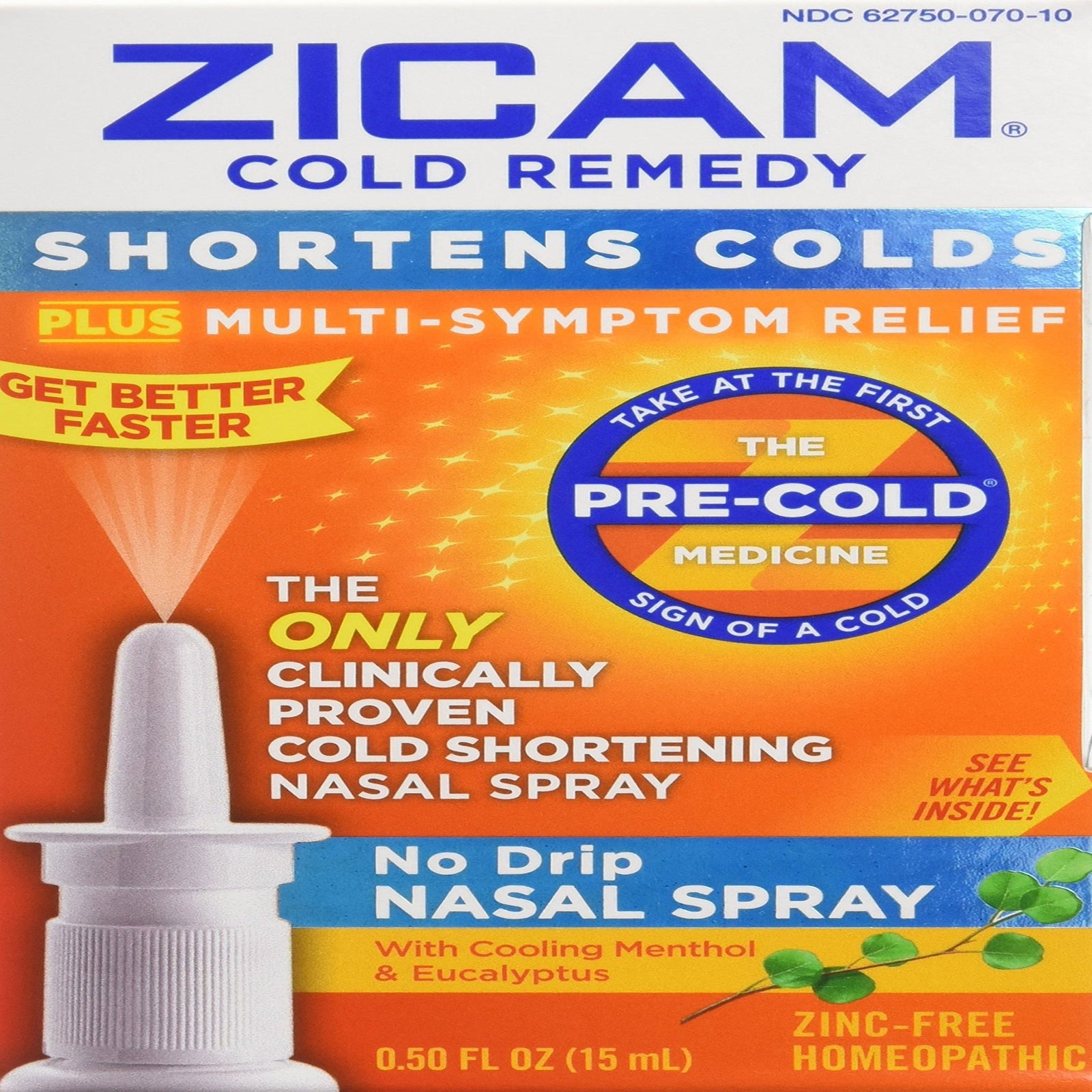 Zicam Cold Remedy Nasal Spray (0.5 oz, 2 Pack)