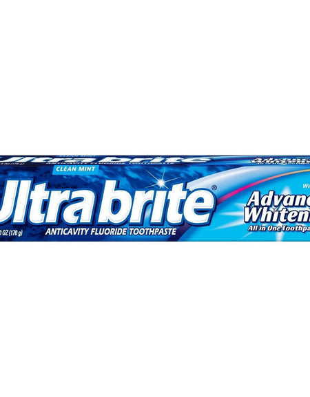 Ultra Brite Advanced Whitening Toothpaste Clean Mint (6 oz, 3 Pack)