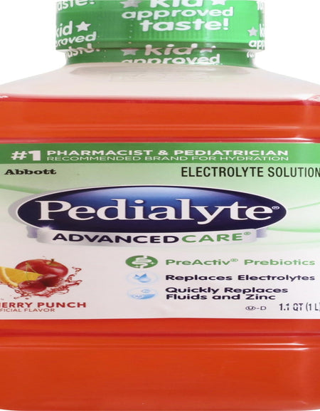 Pedialyte Cherry Punch Electrolyte Solution (33.8 oz)