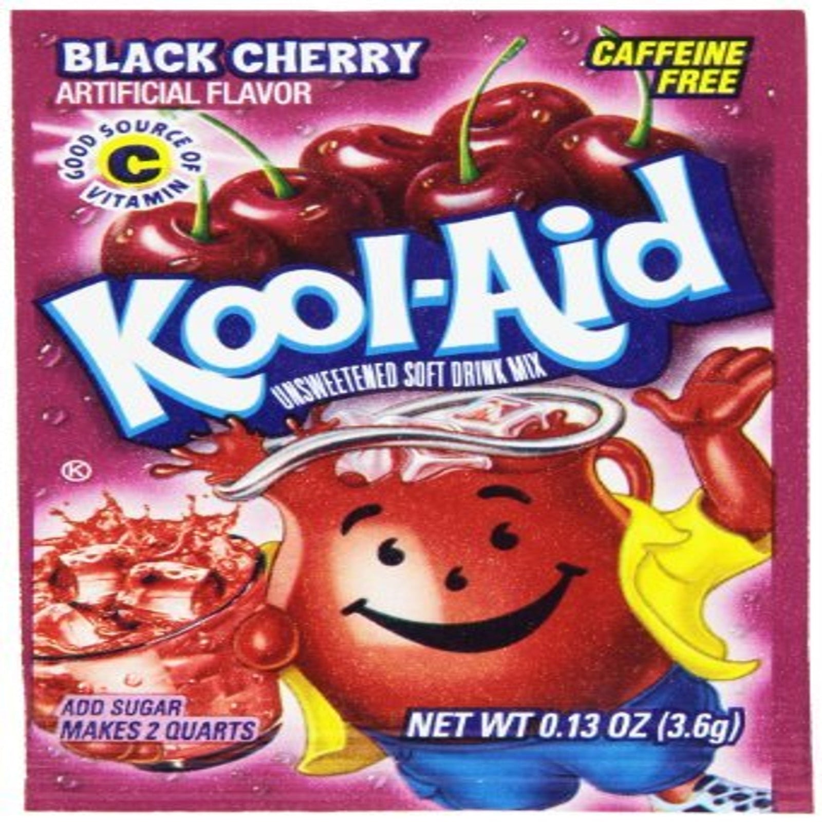 Kool-Aid Black Cherry Drink Mix (0.13 oz, 48 Pack)