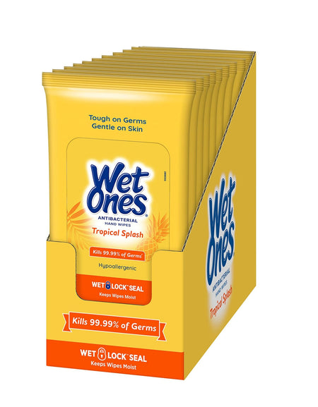 Wet Ones Hand Wipes Tropical Splash (20 Count, 10 Pack)