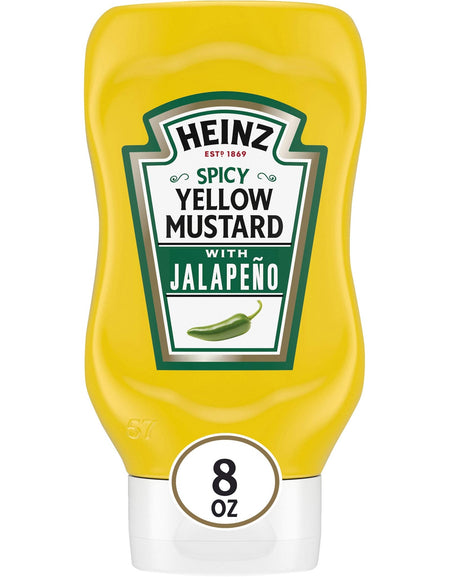 Heinz Spicy Yellow Mustard Jalapeno (8 oz)