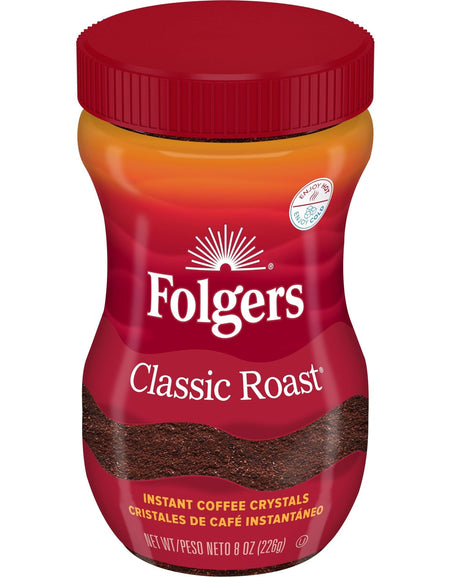 Folgers Classic Roast Instant Coffee (8 oz)
