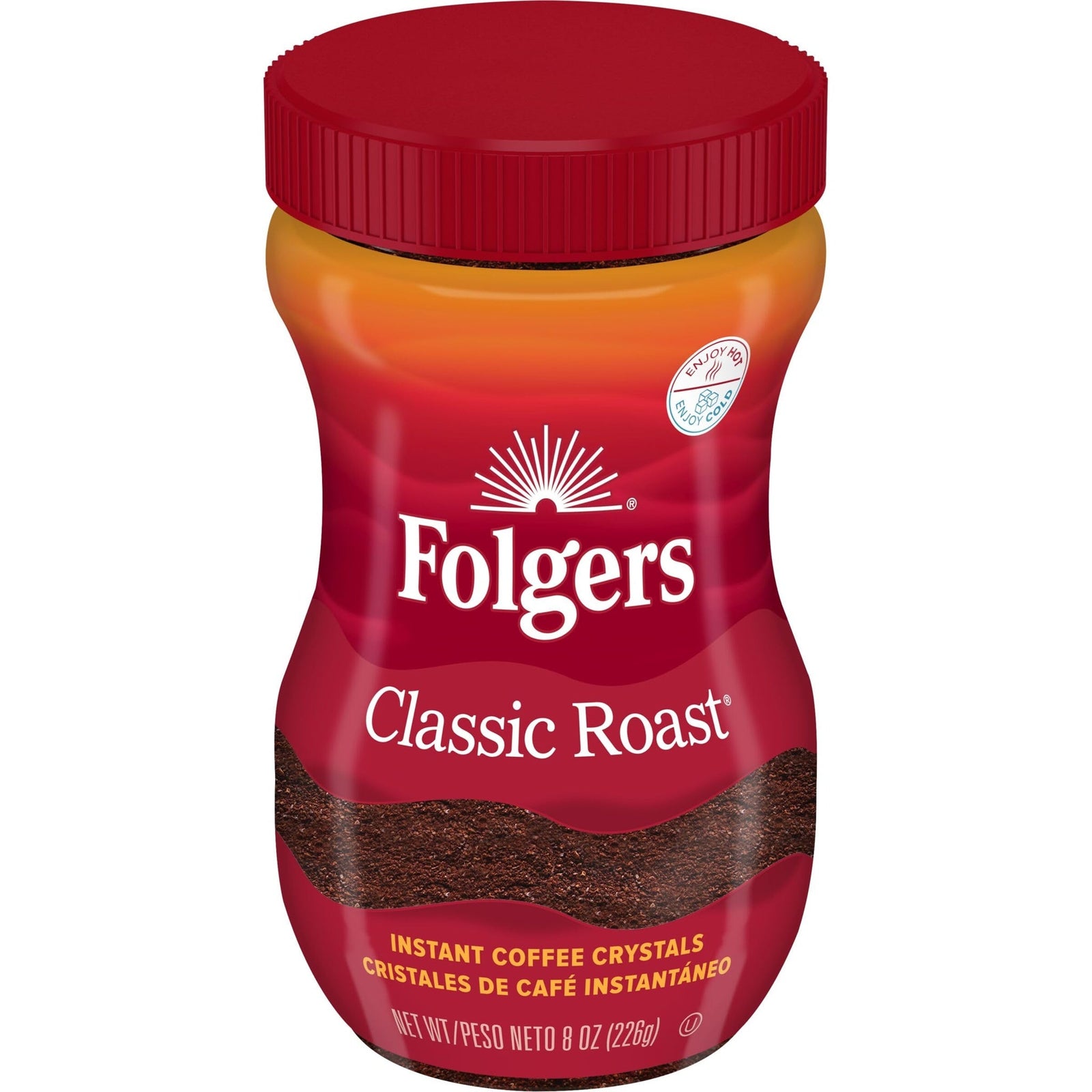 Folgers Classic Roast Instant Coffee (8 oz)