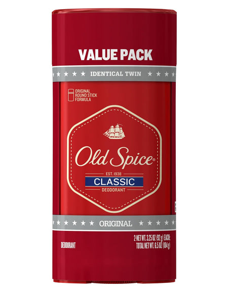 Old Spice Classic Deodorant Original Scent (3.25 oz, 2 Pack)