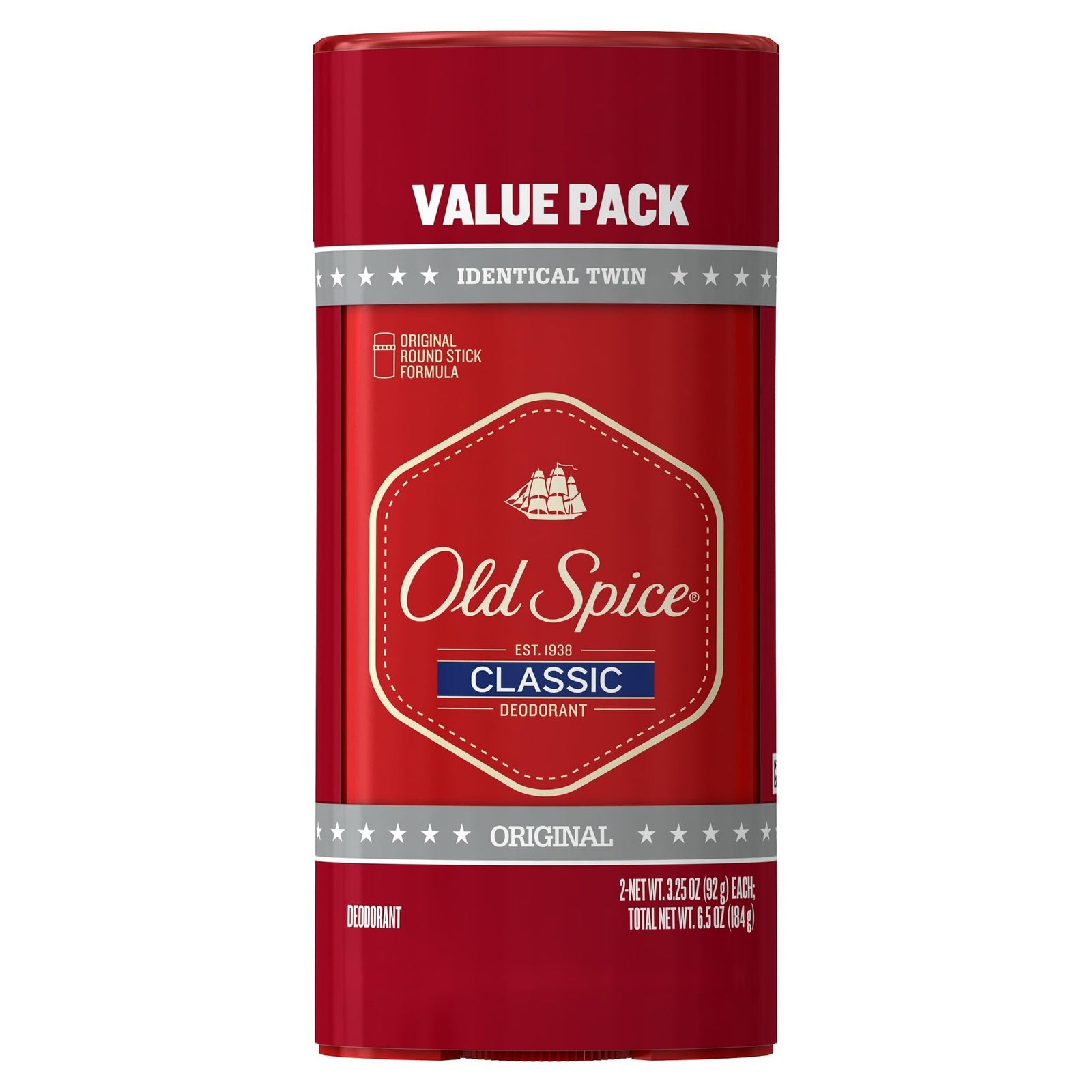 Old Spice Classic Deodorant Original Scent (3.25 oz, 2 Pack)