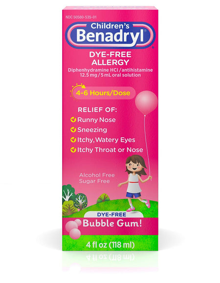 Children’s Benadryl Allergy Relief Bubble Gum (4 oz)