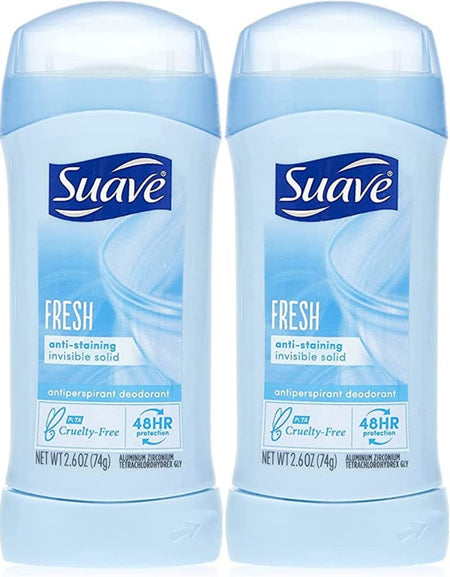 Suave Deodorant Invisible Solid (2.6 oz, 2 Pack)