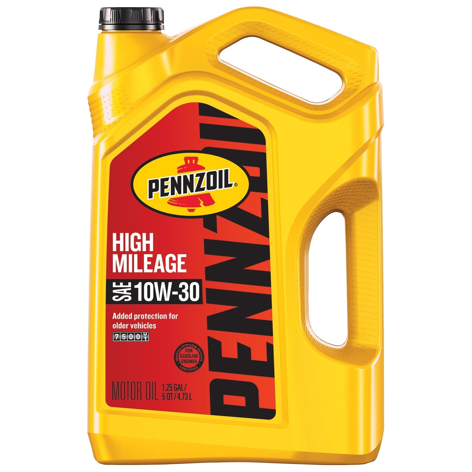 Pennzoil High Mileage Motor Oil 10W-30 (5 Quart)