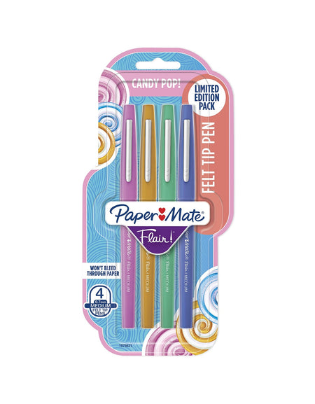 Paper Mate Flair Felt Tip Pens Candy Pop (4 Pack)