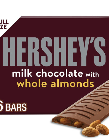 Hershey’s Milk Chocolate with Almonds (1.45 oz, 6 Pack)