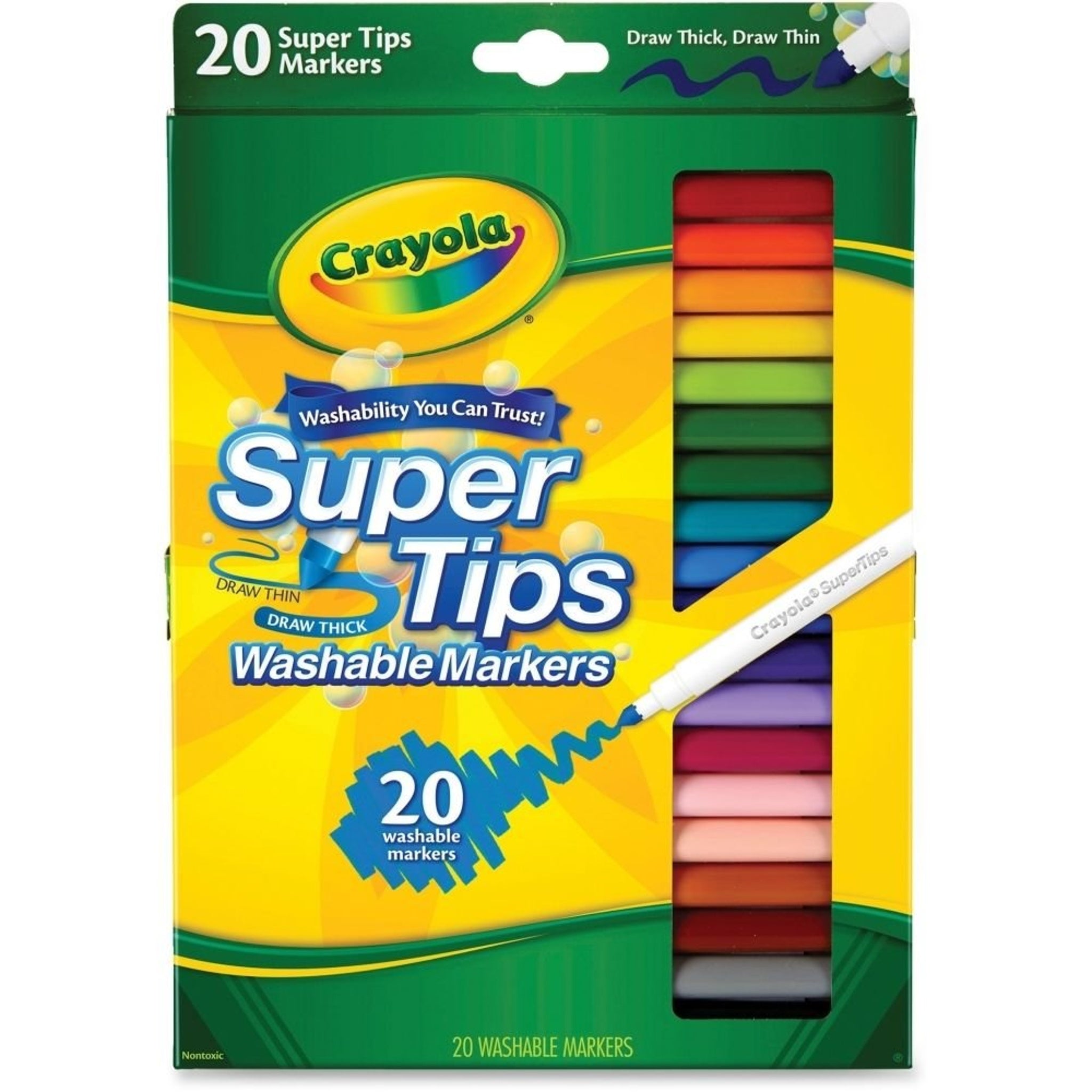 Crayola Super Tips Washable Markers (20 Count)