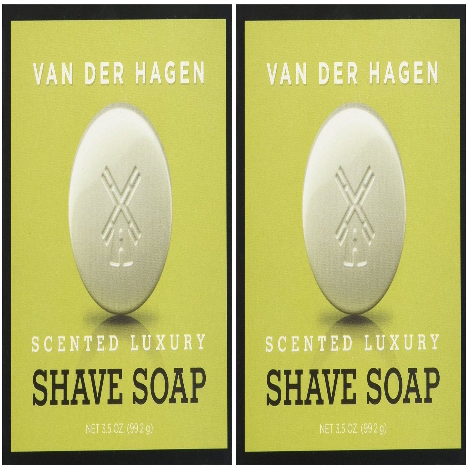 Van Der Hagen Shave Soap (3.5 oz, 2 Pack)