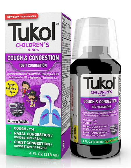 TUKOL Children’s Cough Medicine Grape (4 oz)