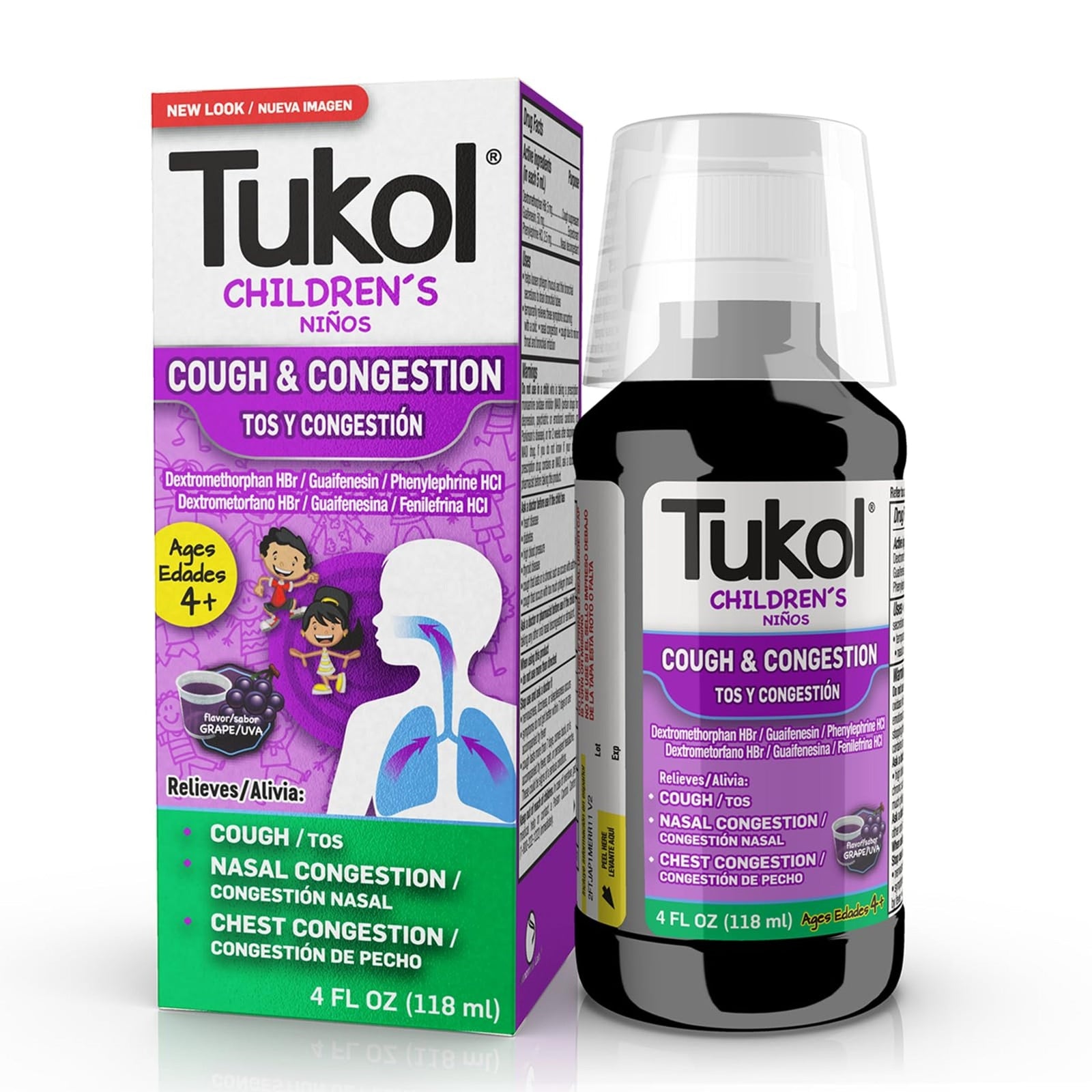TUKOL Children’s Cough Medicine Grape (4 oz)