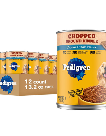 Pedigree Wet Dog Food T-Bone (13.2 oz, 12 Pack)
