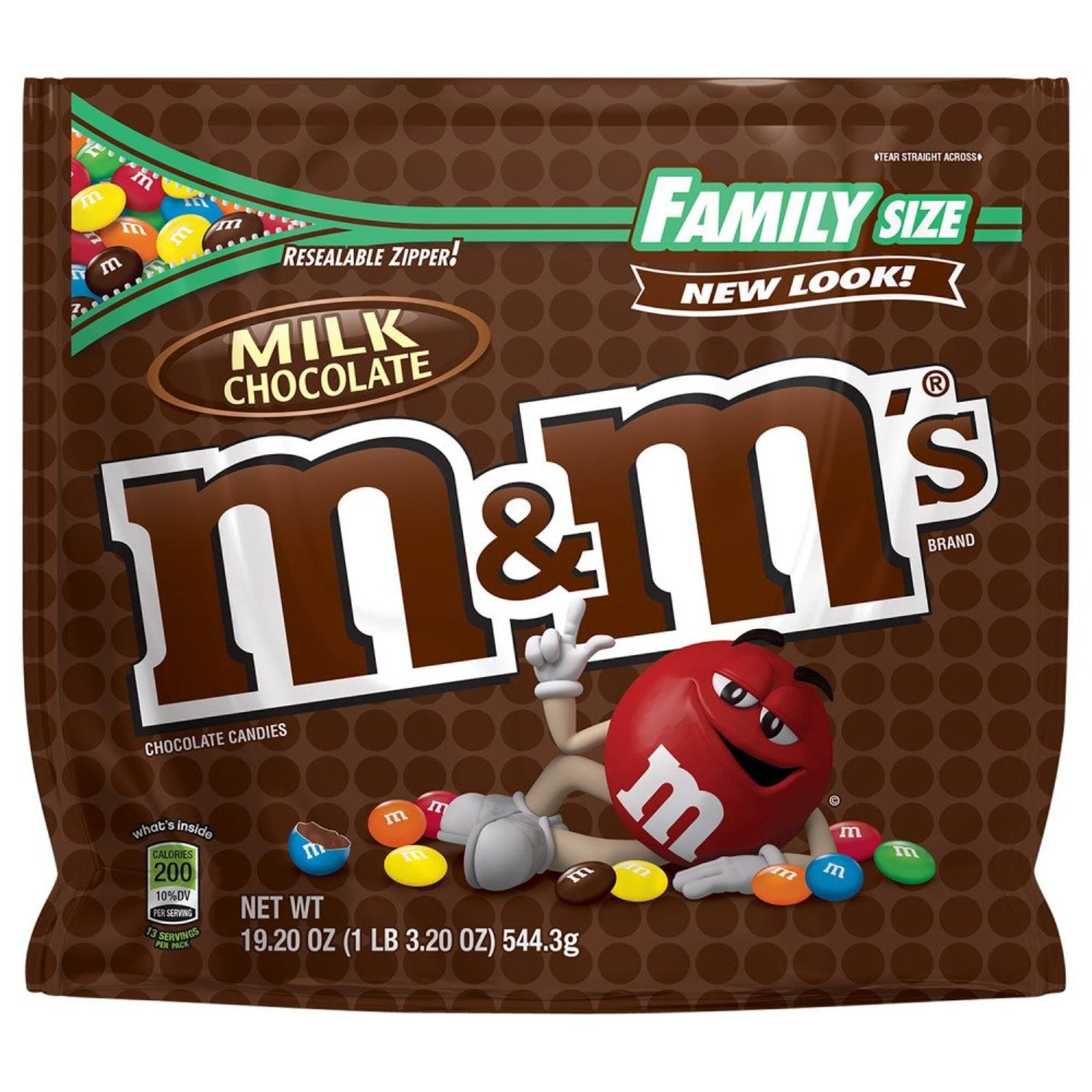 M&M'S Milk Chocolate Candy (19.2 oz, 12 Pack)
