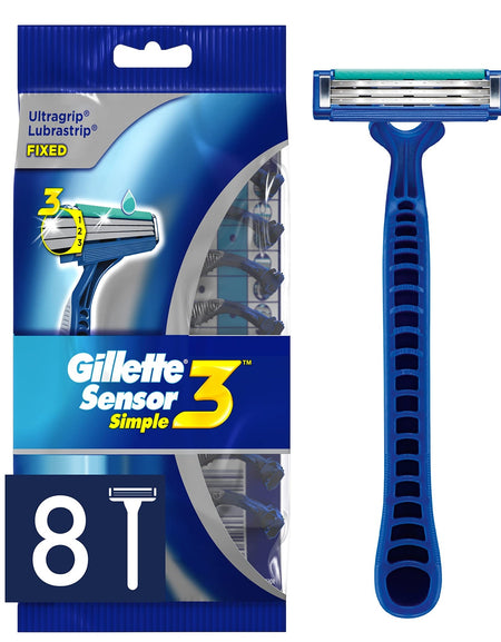 Gillette Sensor3 Disposable Razors (8 Count)