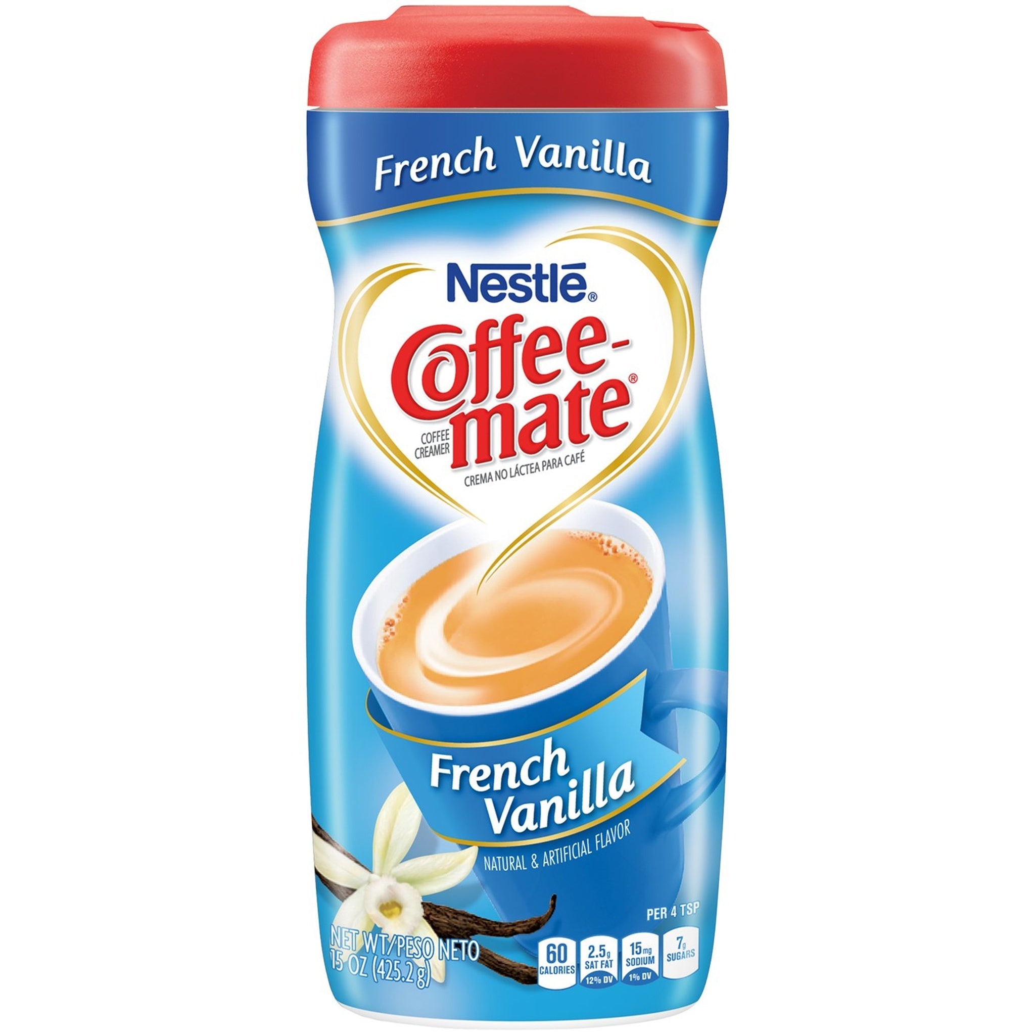 Coffee-Mate French Vanilla Powder Creamer Sugar Free (10.2 oz, 3 Pack)