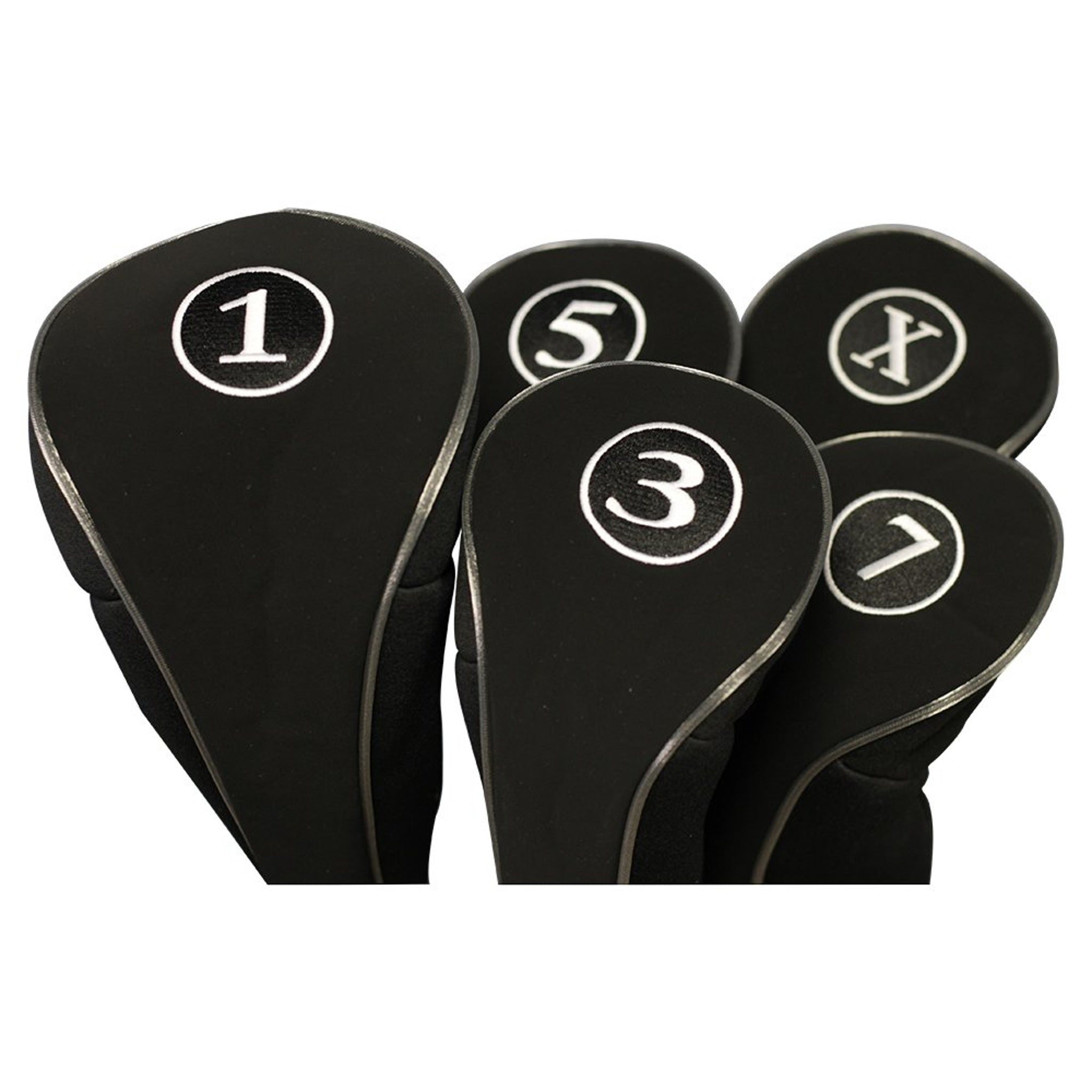 Generic Golf Zipper Head Covers (5 Pack)