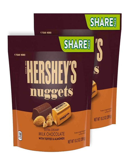 Hershey's Nuggets Milk Chocolate Toffee Almonds (2 Pack)