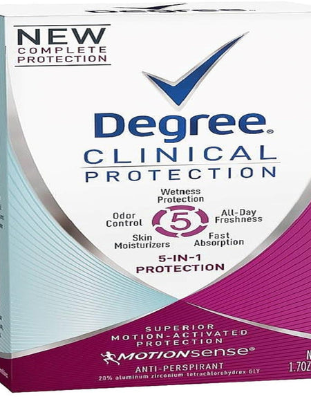 Degree Clinical Protection Antiperspirant (1.7 oz, 3 Pack)