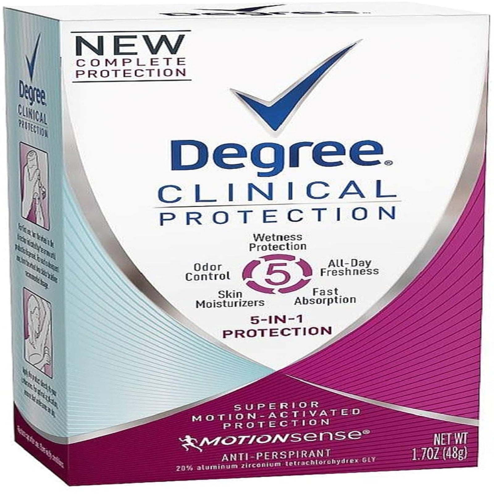 Degree Clinical Protection Antiperspirant (1.7 oz, 3 Pack)