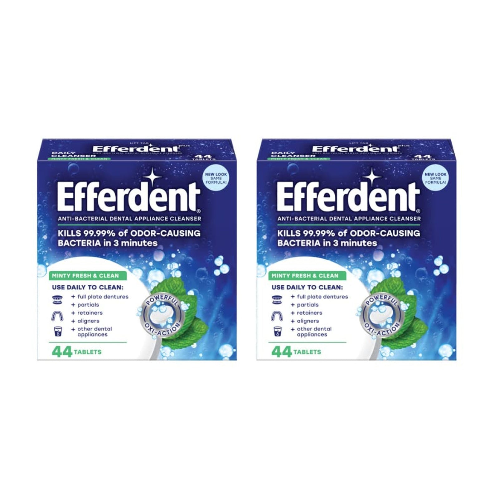 Efferdent Retainer Cleaning Tablets (44 ct, 2-pack)