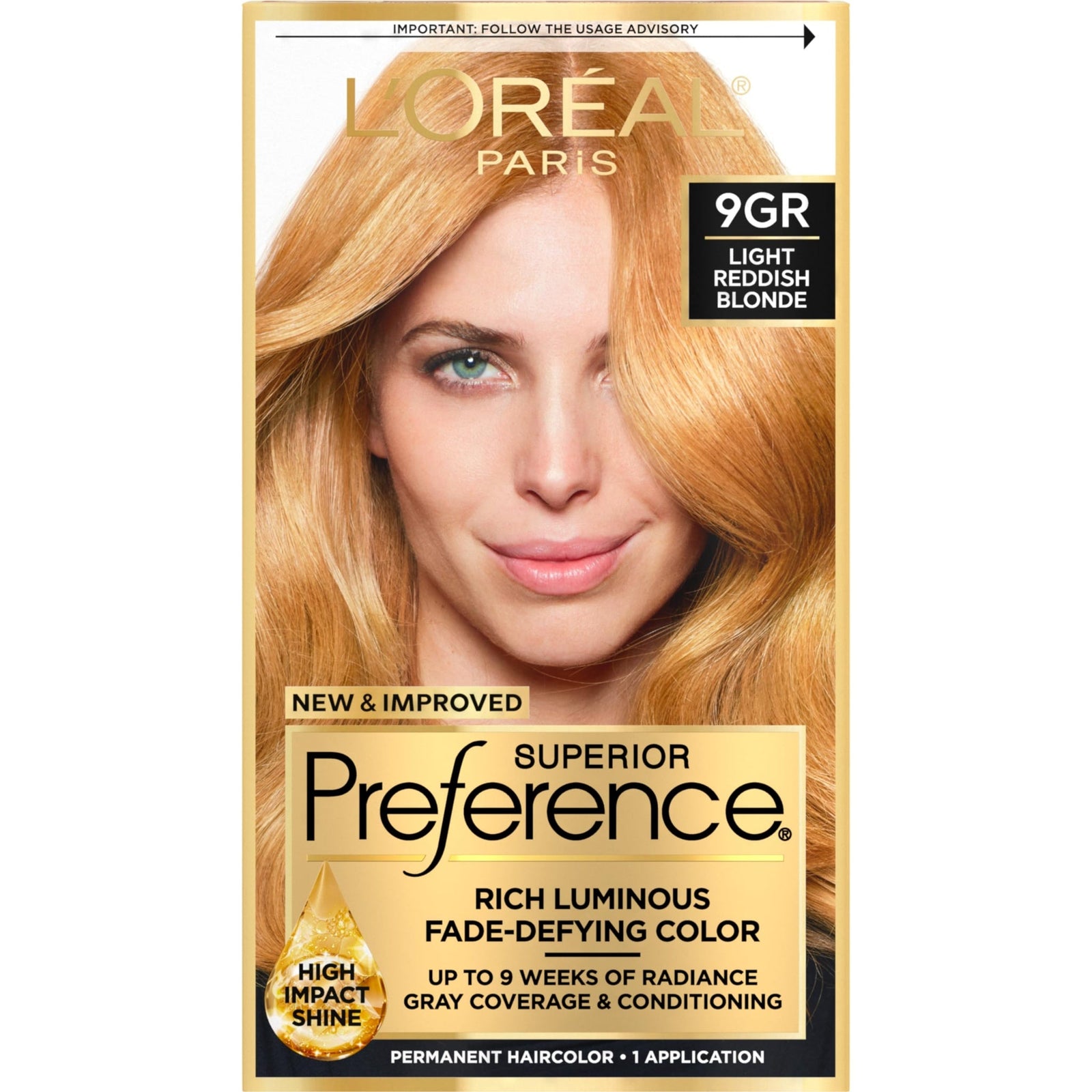 L'Oreal Hair Color (Golden Reddish Blonde)