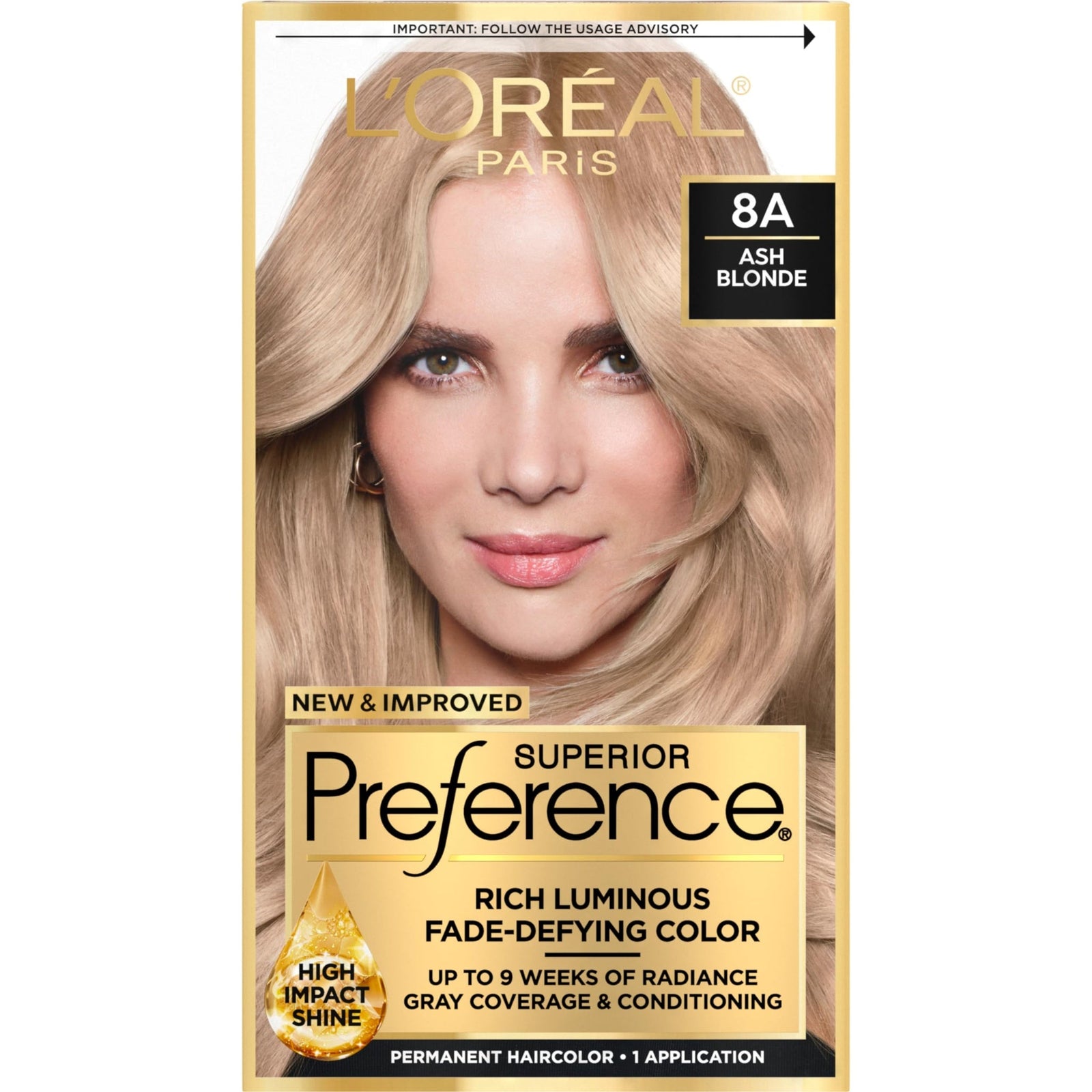 L'Oreal Hair Color (Ash Blonde)