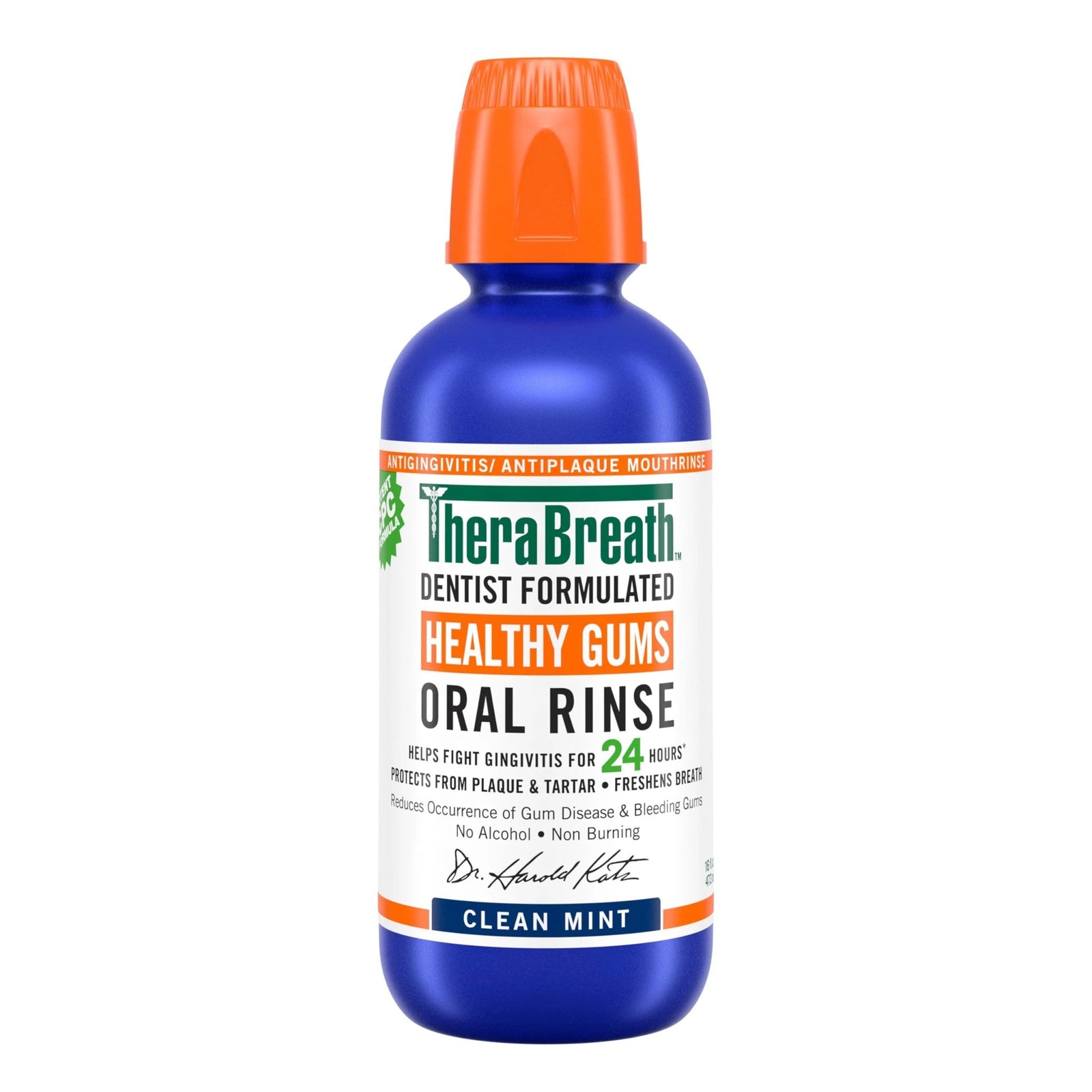 TheraBreath Oral Rinse Clean Mint (16 oz)