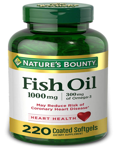 Nature's Bounty Fish Oil 1000 mg Softgels (220 ct)
