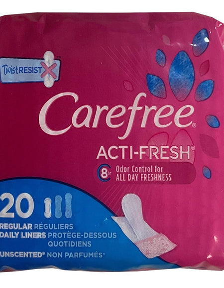 Carefree Pantiliners Regular Unscented (20 ct, 3-pack)