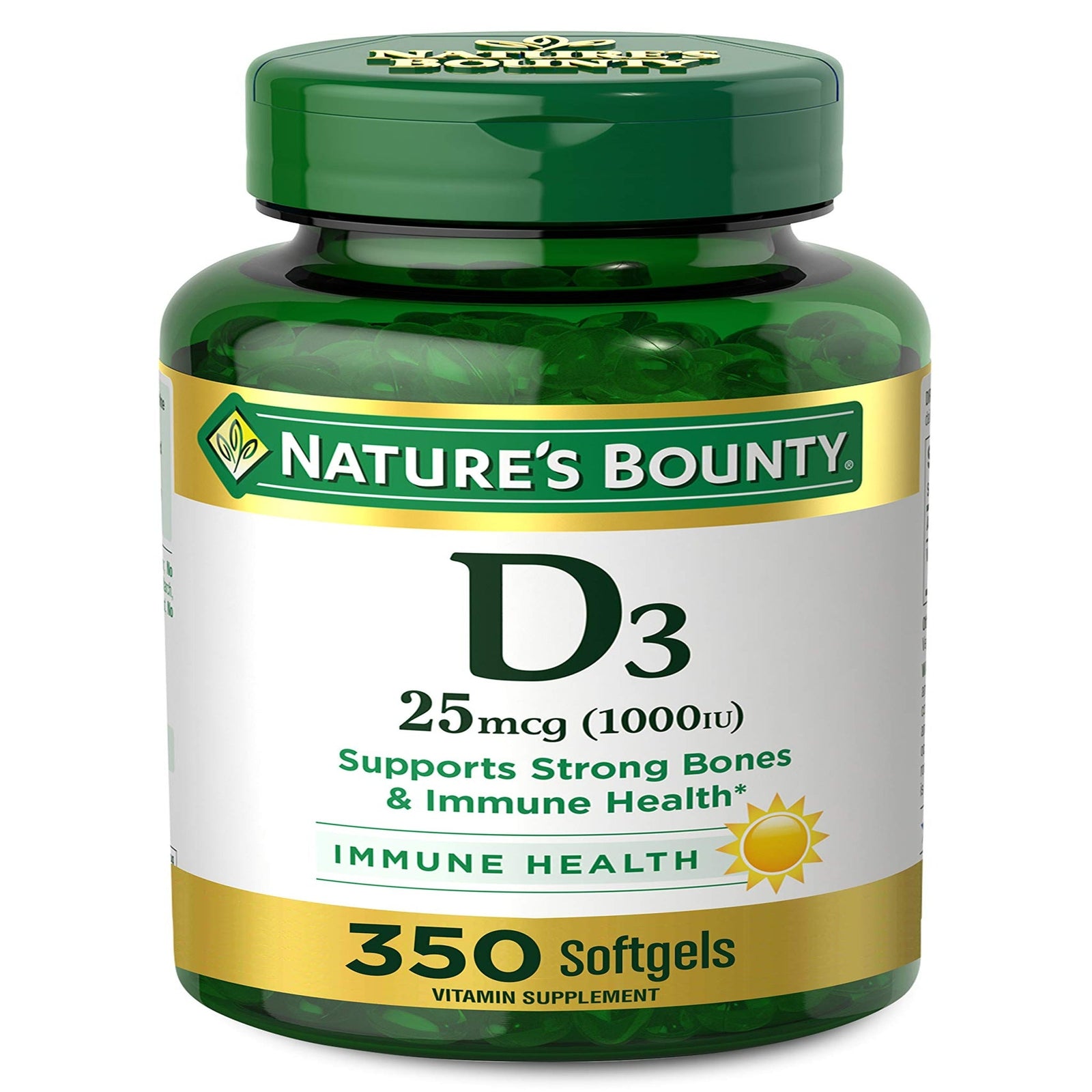 Nature's Bounty Vitamin D3 1000 IU Softgels (350 ct)