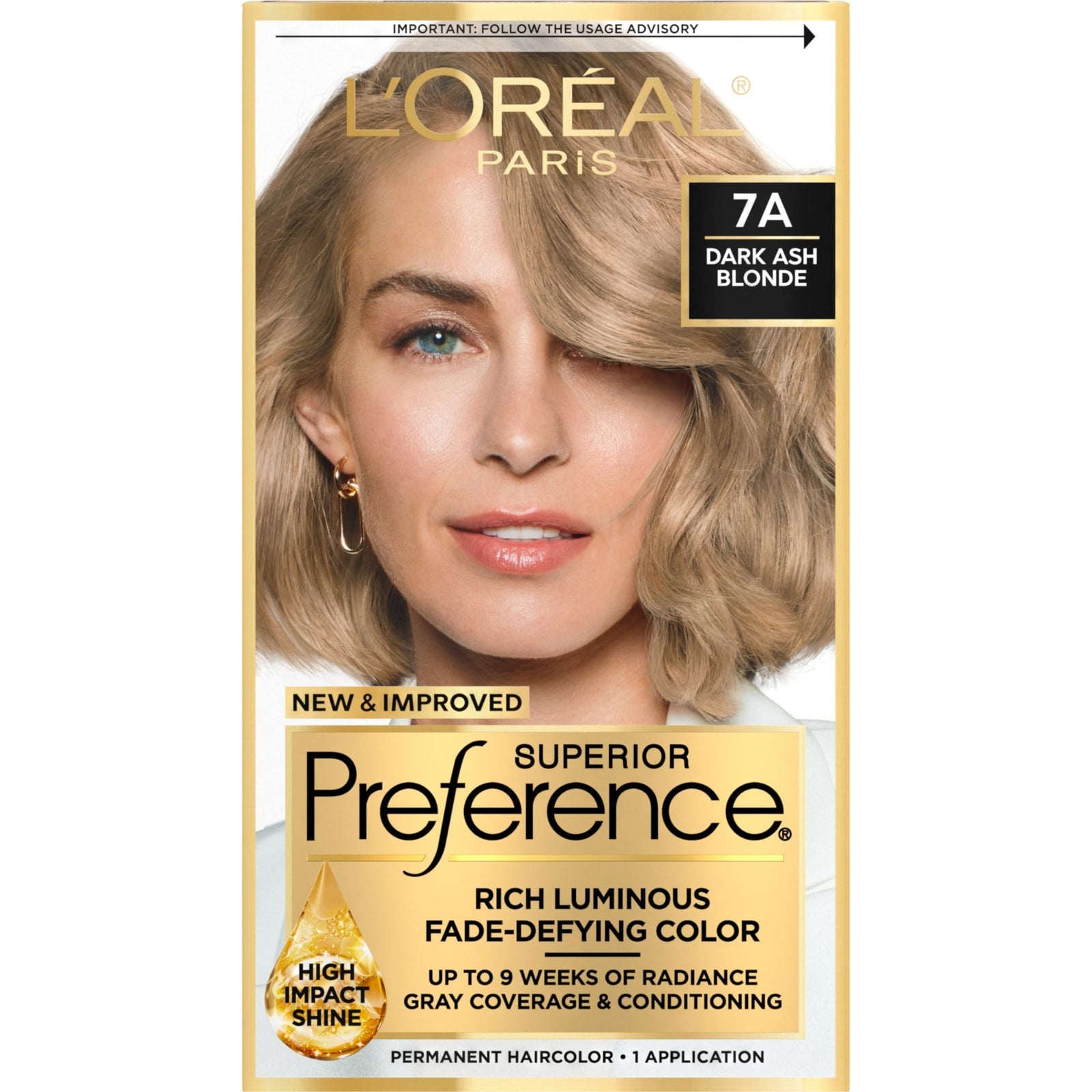 L'Oreal Hair Color (Dark Ash Blonde)