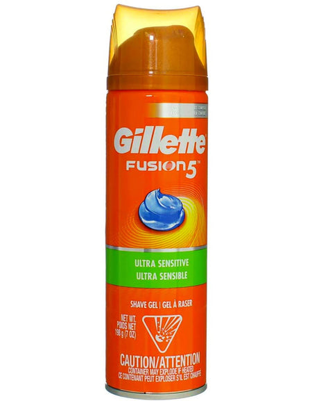 Gillette Fusion Shave Gel Ultra Sensitive (7 oz, 3 Pack)