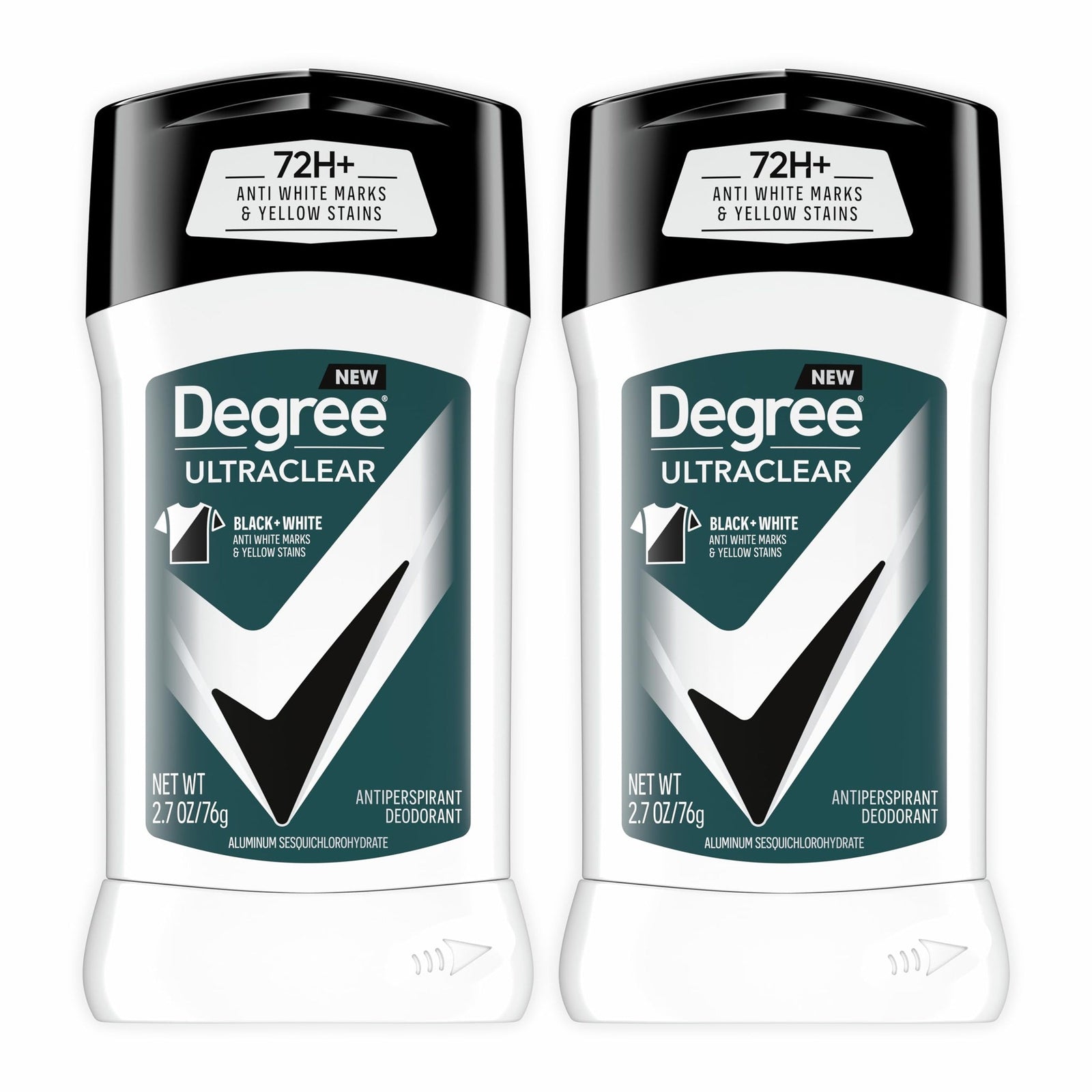 Degree Men UltraClear Antiperspirant Deodorant Black+White (2.7 oz, 2 Pack)