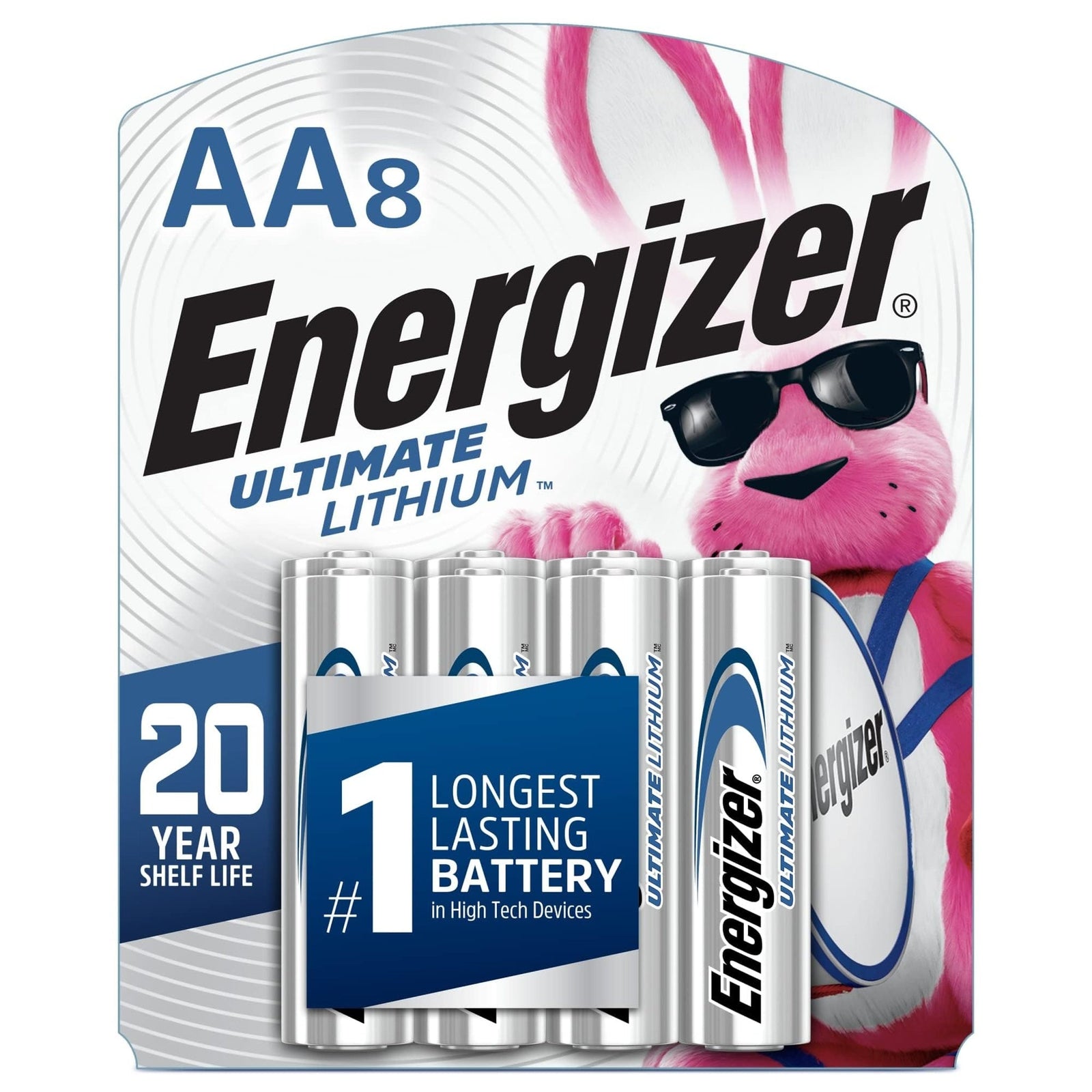 Energizer Ultimate Lithium AA Batteries (8 Pack)