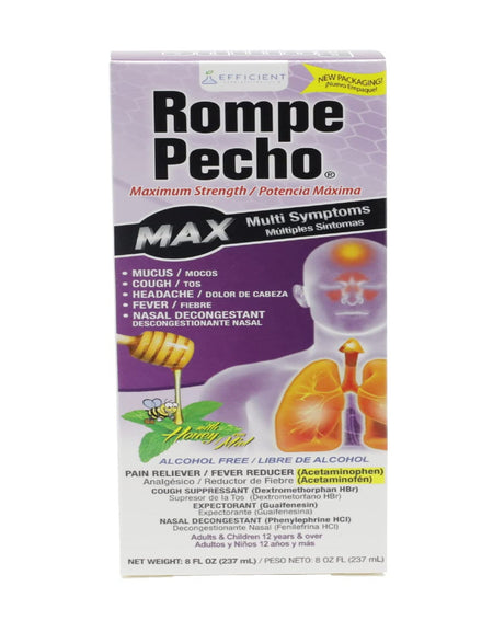 Rompe Pecho Max Severe Cold & Flu Syrup (8 oz)