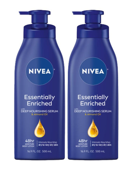 Nivea Essentially Enriched Body Lotion (16.9 oz, 2 Pack)