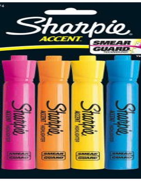 Major Accent Highlighters (4-Pack, 6 Sets)