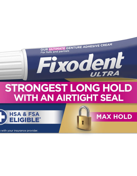 Fixodent Ultra Max Hold Denture Adhesive (2.2 oz)