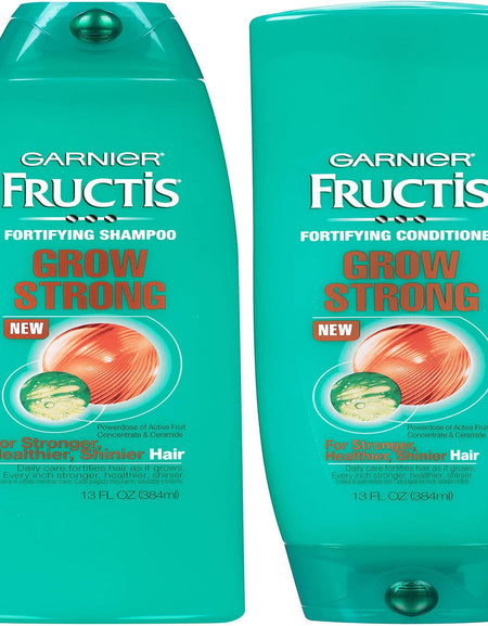 Garnier Fructis Grow Strong Shampoo & Conditioner Set (13 oz Each)