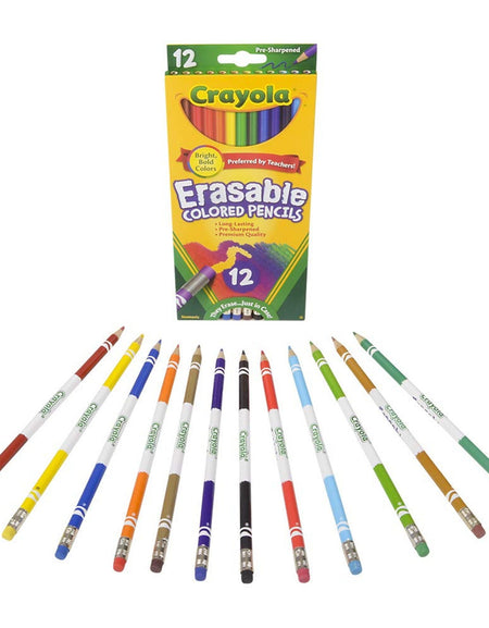 Crayola Erasable Colored Pencils (12 Count)